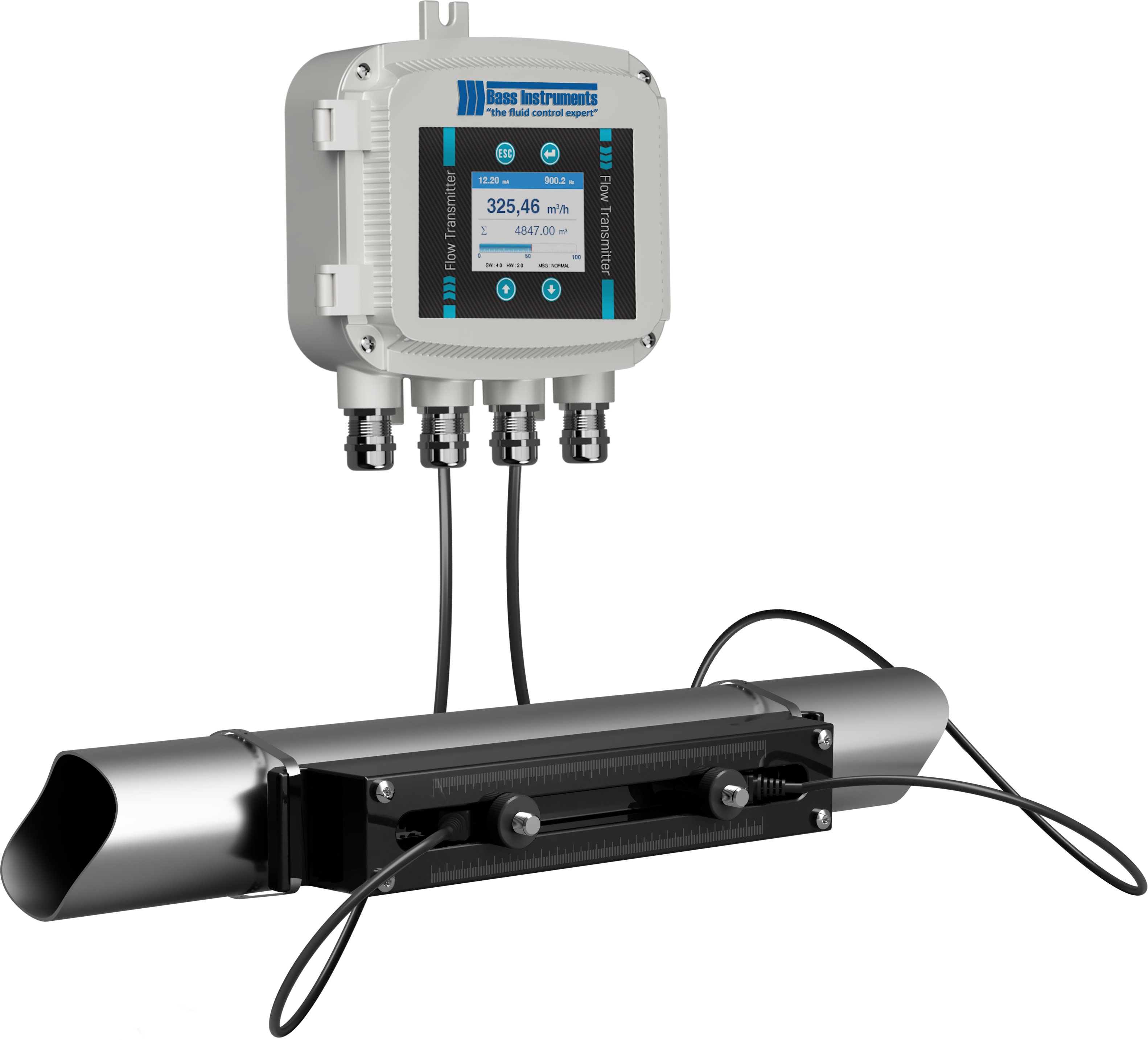 Transit-Time Ultrasonic Flowmeter BSUF-TTCP-S